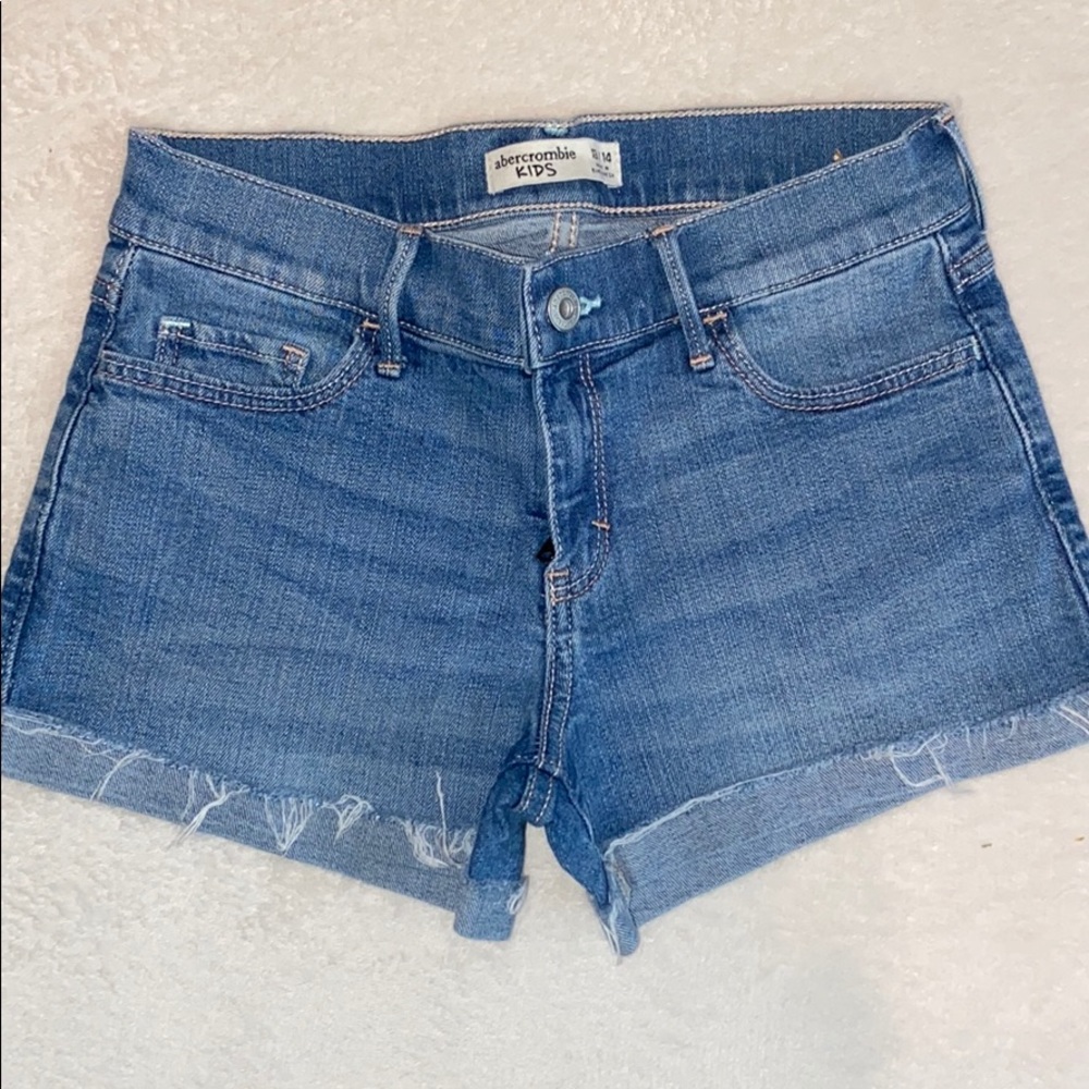 abercrombie kids jean shorts